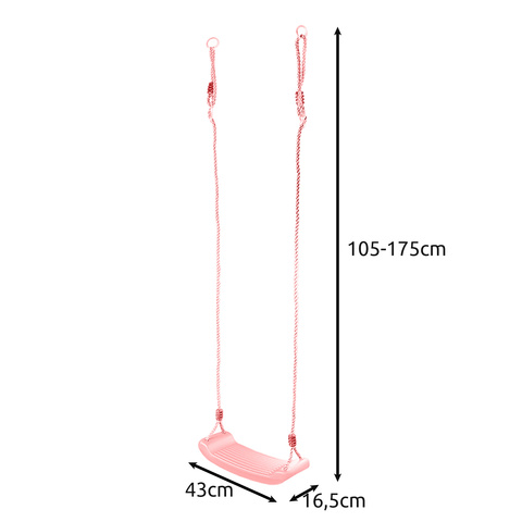 Kunststoffschaukel - rosa 25445