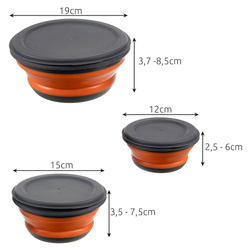 Silicone folding bowls - 3 pcs Ruhhy 20781