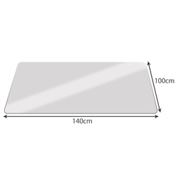 Schutzmatte unter Stuhl 100x140cm RUHHY - milchig