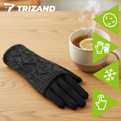 R6413 Touch-Handschuhe – schwarz