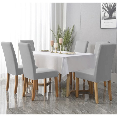 Chair cover - gray velvet Ruhhy 22979