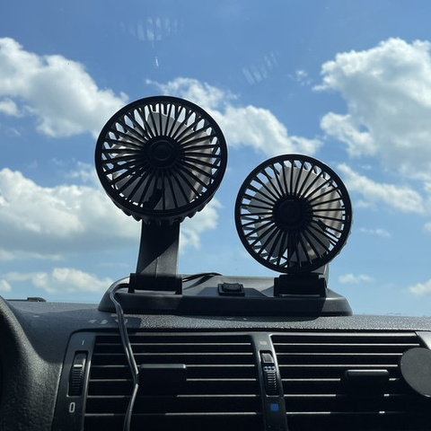 Automobilinis ventiliatorius 12V dvigubas Xtrobb 23222