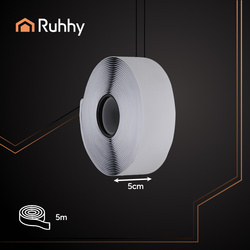 Samolepicí páska na suchý zip 5mx5cm černá Ruhhy 25806