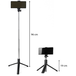 Selfie-Stick/Stativ + Fernbedienung Izoxis 23518