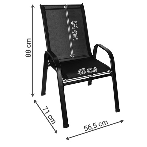 Ensemble de chaises de jardin - 4 pièces. Gardlov 25415