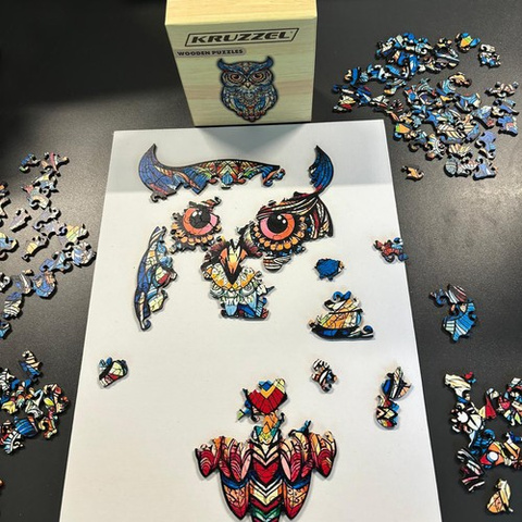 Dřevěné puzzle - Kruzzel puzzle 24551
