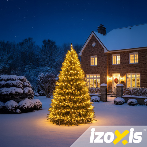 Kalėdinių kamuoliukų lemputės 300LED 30m Izoxis 26264