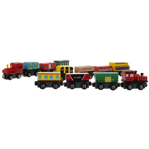 Wooden train set 12 pcs Kruzzel 23522