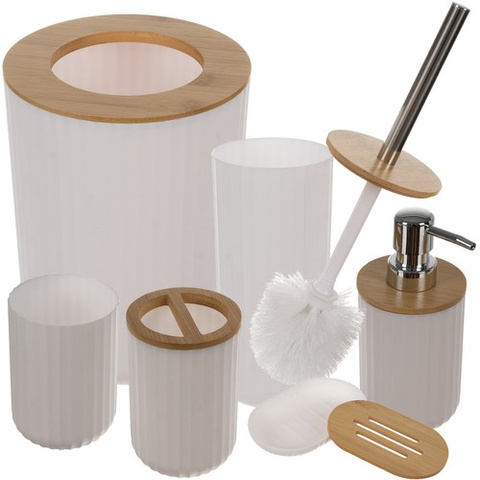 Bathroom accessories set - white Ruhhy 24635