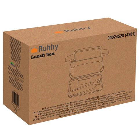 Frühstücksbox - Lunchbox 750ml Ruhhy 24528