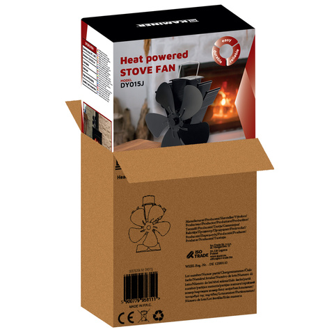 Kaminer 26206 Ventilateur de cheminée à 5 pales