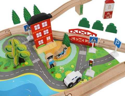 Wooden train - battery operated train