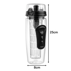 Water bottle with container 1L Trizand 25815