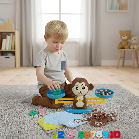 Gra edukacyjna małpka- waga szalkowa 26630