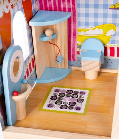 Puppenhaus aus Holz - Villa D11252