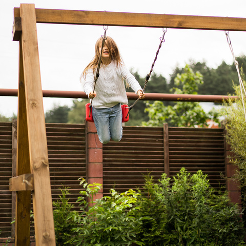 Plastic swing - red 23555