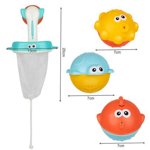 Bath toys with strainer