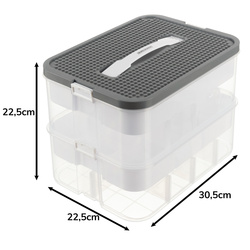 Pudełko na klocki- 2 poziomy Kruzzel 25756