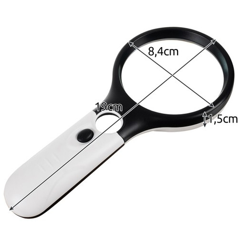 LED illuminated magnifying glass Izoxis 22670