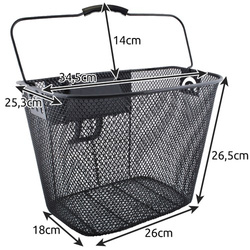Metal bike basket 23557