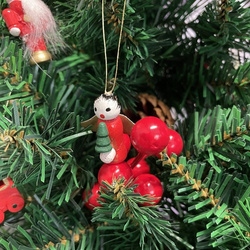 WOODEN HANGINGS / CHRISTMAS TREE BALLS 30 pcs