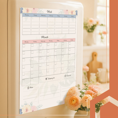 Ruhhy 26716 magnetic refrigerator planner