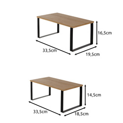 Bamboo kitchen shelf - 2 pcs Ruhhy 25661