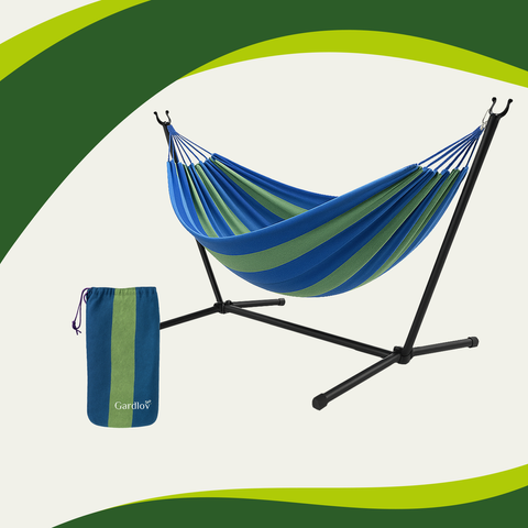 Garden hammock 200x150cm with frame