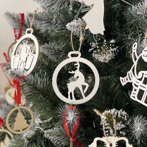 Wooden baubles - 20pcs Ruhhy