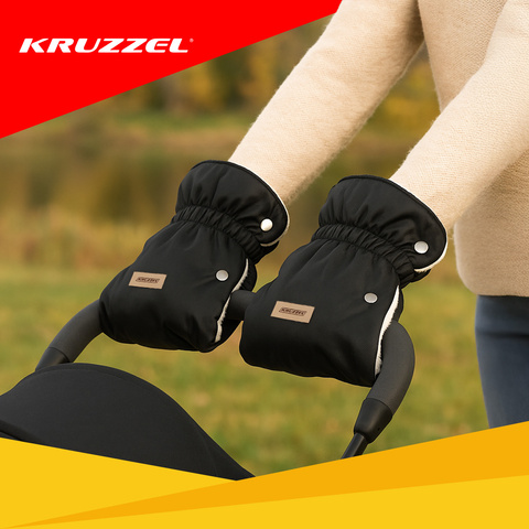 Double stroller muffs - black Kruzzel 25814
