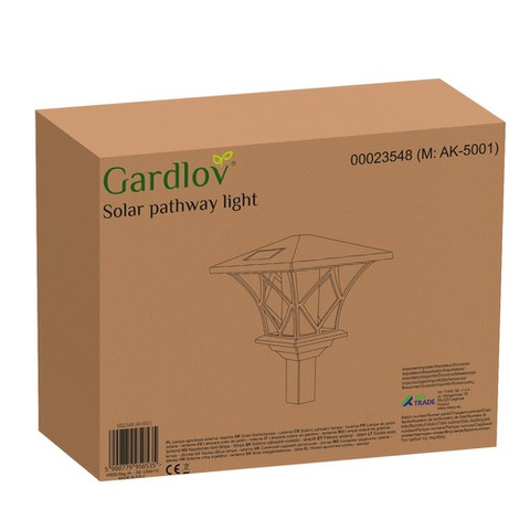 Gardlov 23548 lampe de jardin solaire - lanterne