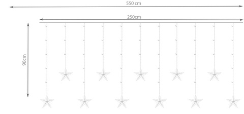 Rideau lumineux 108LED - blanc froid 31V KŚ11322