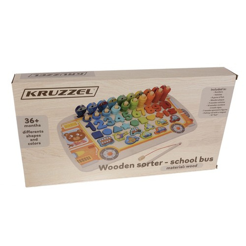 Puzzle en bois - trieur 6en1 Kruzzel 22636