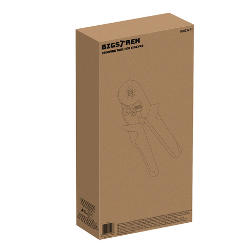 Užspaudimo įrankis 0,25–10 mm2 antgaliams Bigstreen 23271