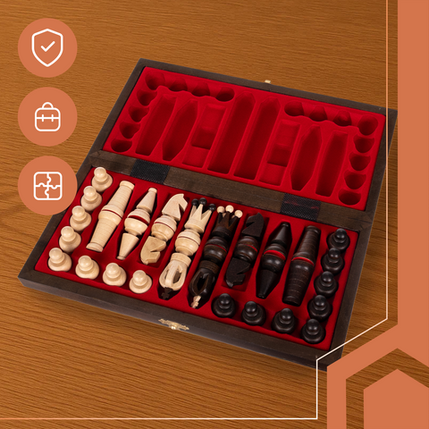 Szachy królewskie 31x31cm Ruhhy 26038