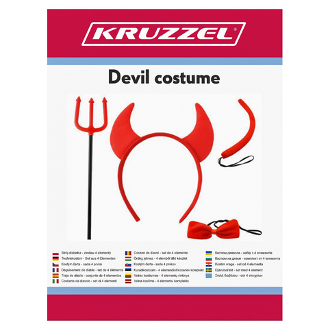 Costume de diable - Lot de 4 S22140