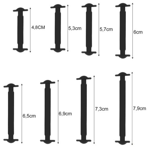 Silicone laces - set of 16 pcs. 19933