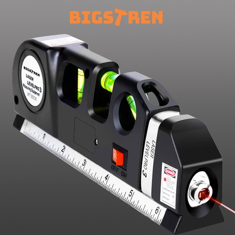 Laser level with tape measure 250cm Bigstreen 21747