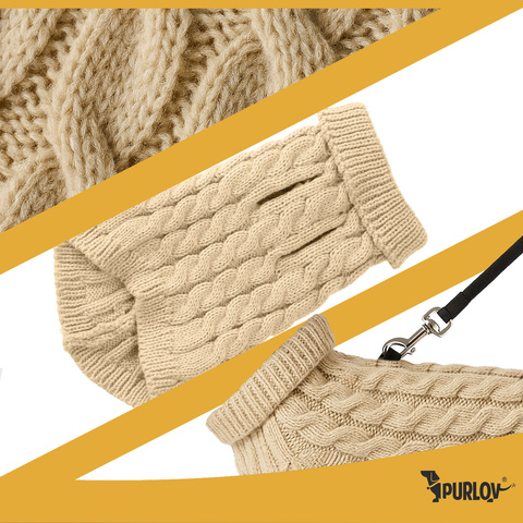 Vêtements pour chien/chat taille S beige Purlov 26216