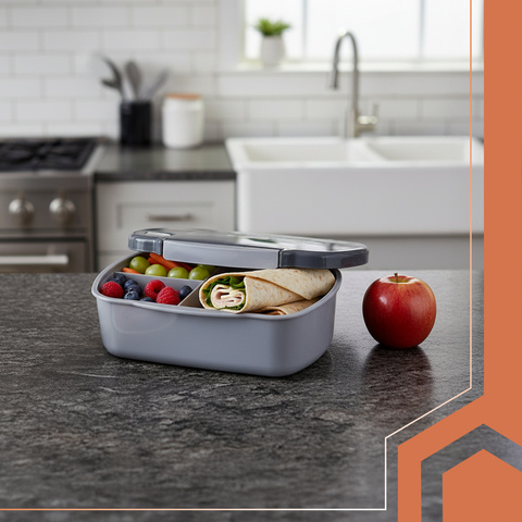 Lunchbox 800ml gray Ruhhy 26169