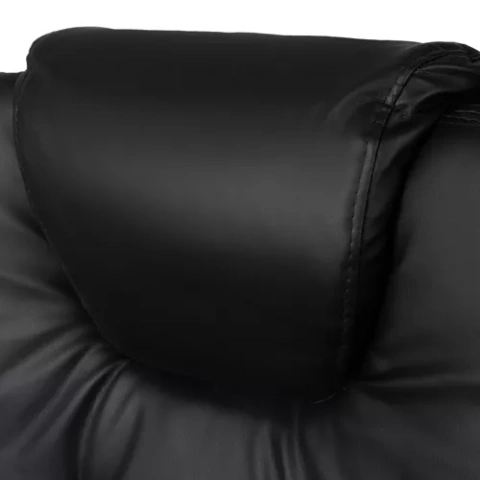 Chaise de bureau avec repose-pieds - noir Malatec 23286