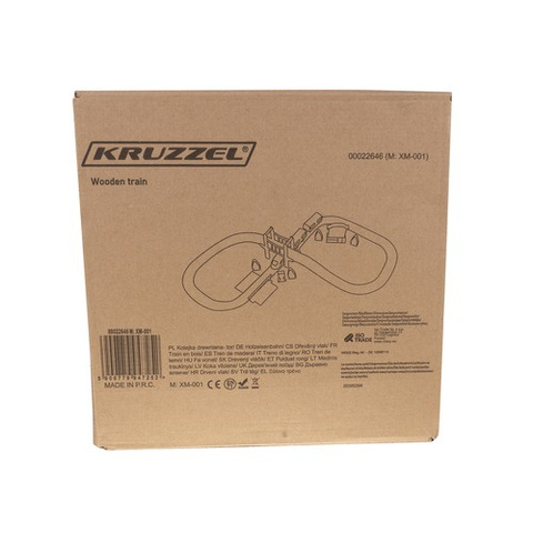 Wooden train track Kruzzel 22646