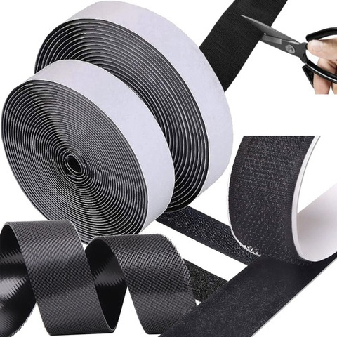 Velcro autocollant 5m x 2,5cm Ruhhy 23219