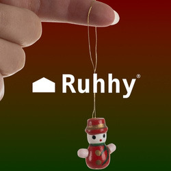 WOODEN HANGINGS / CHRISTMAS TREE BALLS 30 pcs