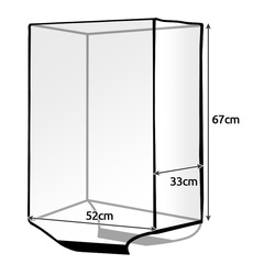 Trizand 23922 transparente Kofferhülle