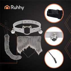 Strój kota/lisa 3el. szary Ruhhy 26586