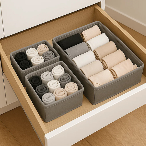 Organisateur de sous-vêtements - lot de 6 Ruhhy 25764