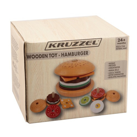 Деревянный бургер Kruzzel 22673
