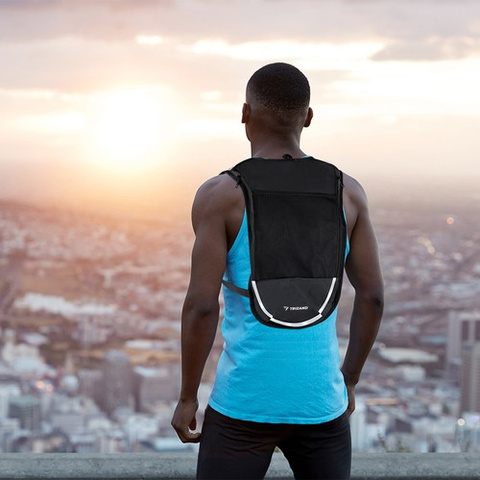 Backpack with water bladder - gray 23489