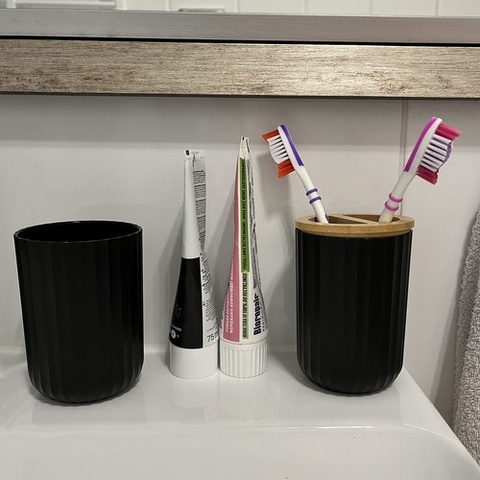 Bathroom accessories set - black Ruhhy24636